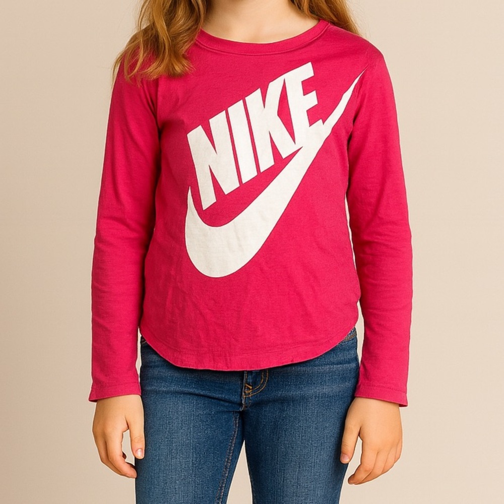 Nike Kids Fuchsia Long Sleeve Tee